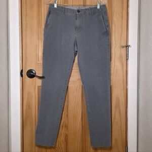 Bonobos Stretch Washed Chino Pants — Slim Taper Fit | Gray | Size 32x32